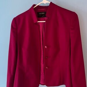 Escada Deep Magenta Structured Blazer